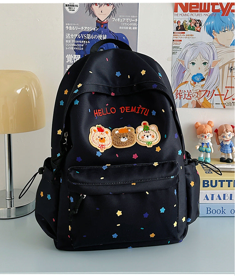 Kinderrucksack im cartoonhaften Design inspiriert von Spielzeug