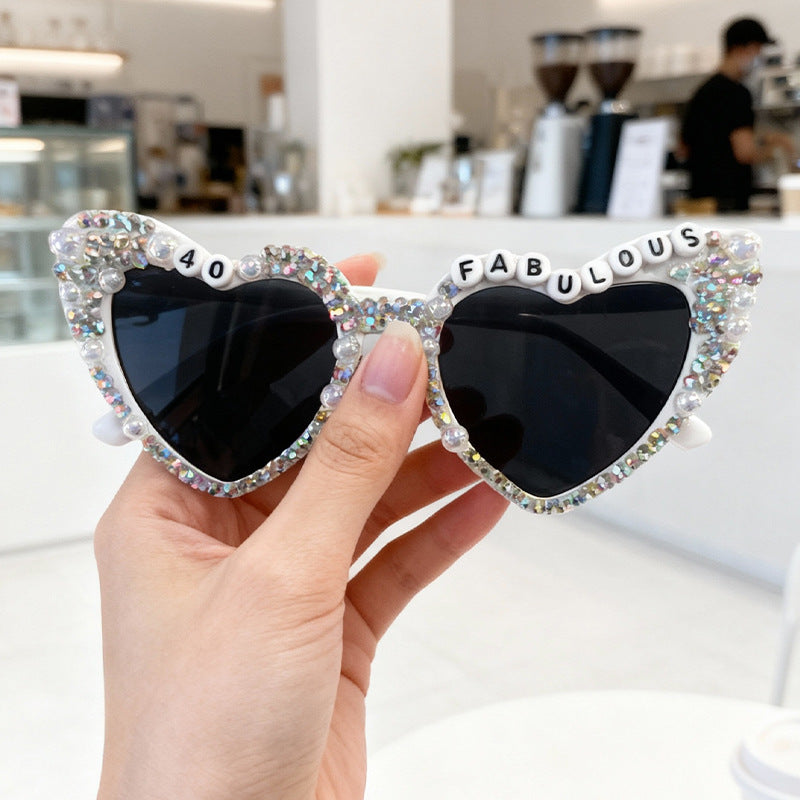 Glamouröse Herzförmige Sonnenbrille Brehn