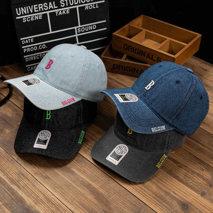 Herren Denim Bestickte Baseballmütze Brehn