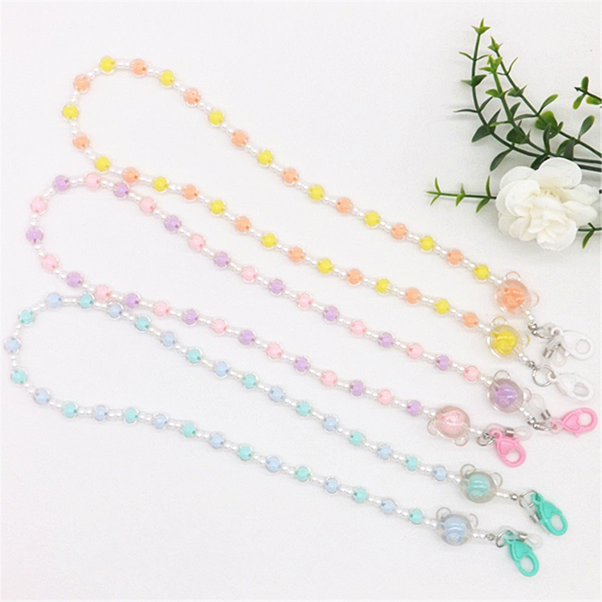 Bunte Perlenbrillenkette Brehn