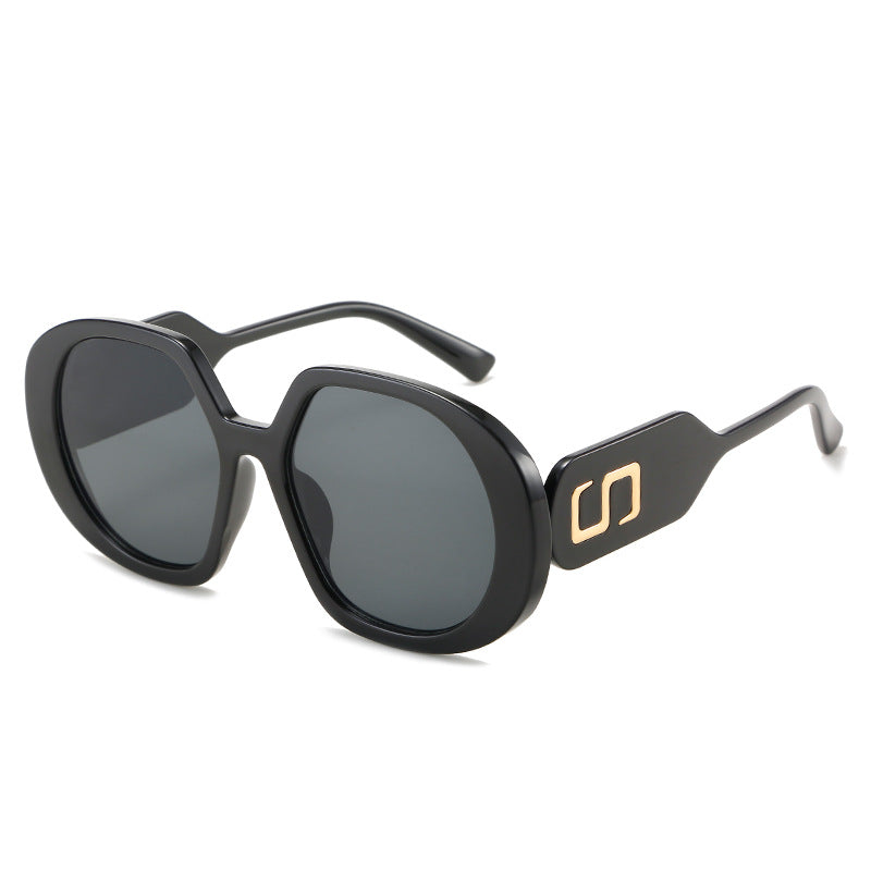Damen oversized Sonnenbrille mit markantem Rahmen und UV-Schutz Brehn