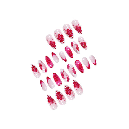 Elegante Floral Stiletto Nagelkunst Brehn 1787977864