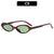 Elegante ovale Rahmen Sonnenbrille