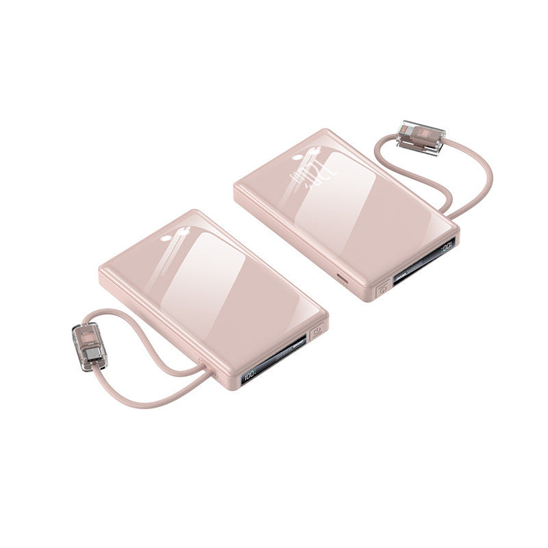 Tragbare Powerbank mit Integrierten Kabeln und Hochmoderner Schnellladefunktion Brehn