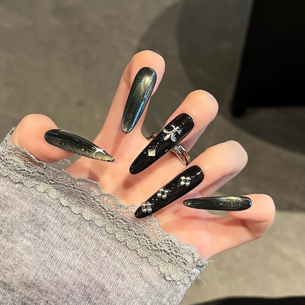 Glamouröse Dekorative Press-On Nagelkunst Brehn