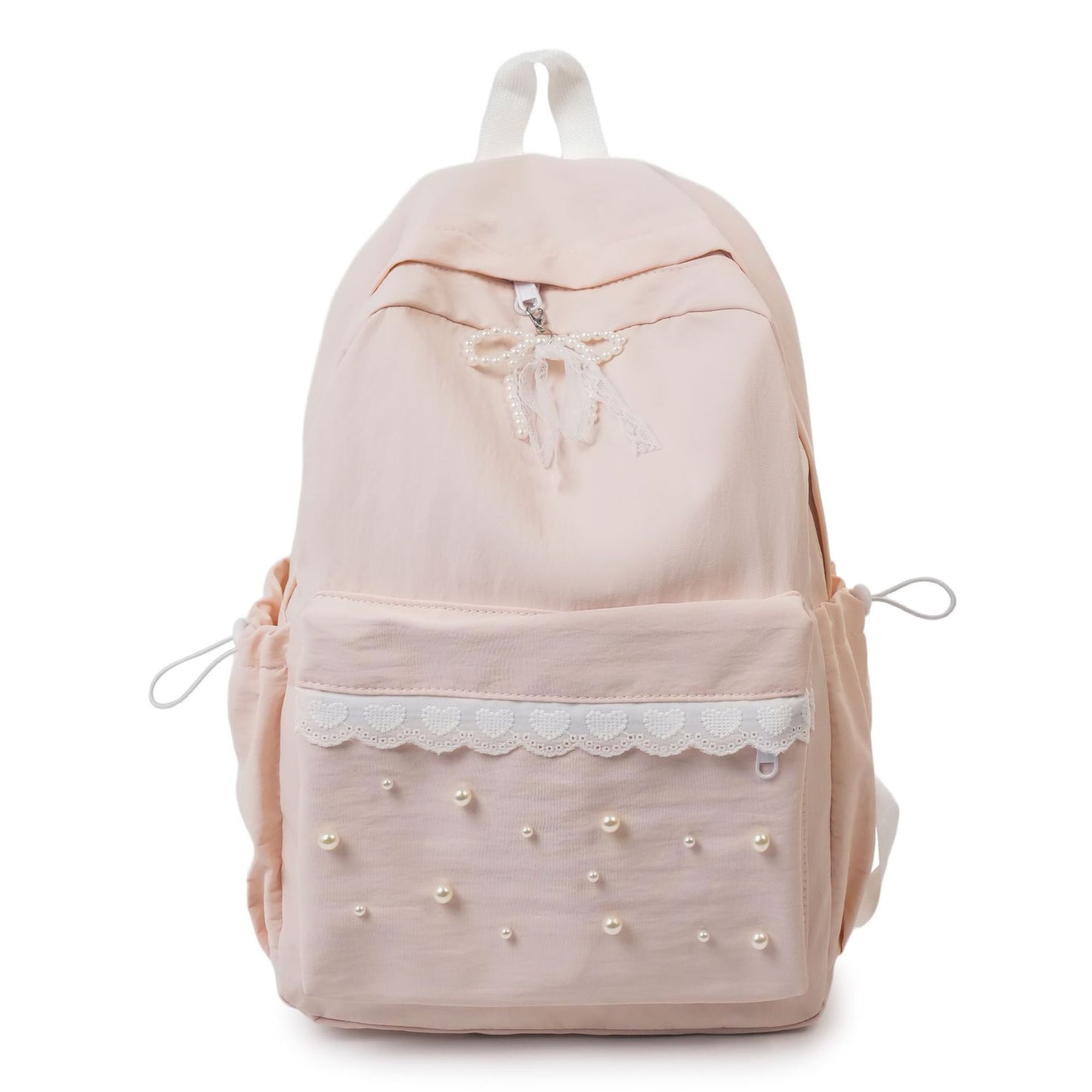 Rucksack mit Eleganten Perlenapplikationen und Filigranem Design Brehn