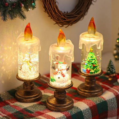 Nostalgische LED Weihnachtskerzen-Deko Brehn