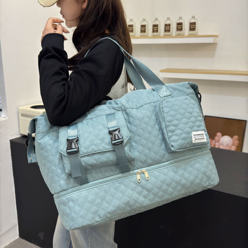Premium gesteppte Wochenend-Duffel-Tasche