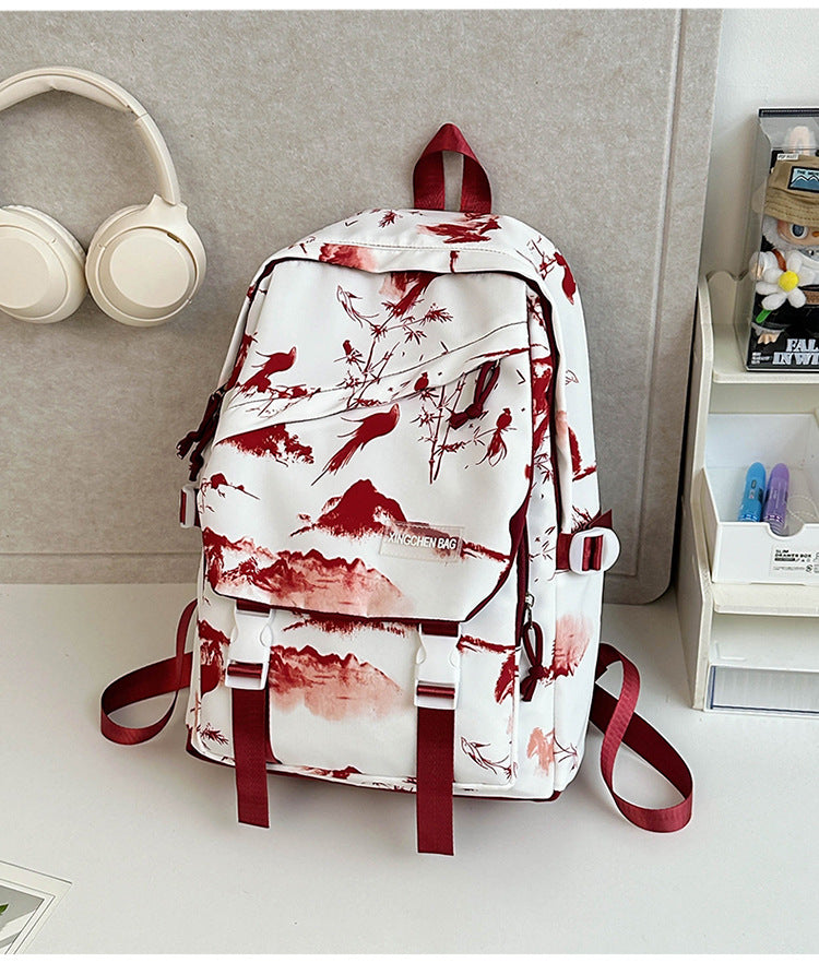 Künstlerischer Landschaftsdruck Schul-Rucksack