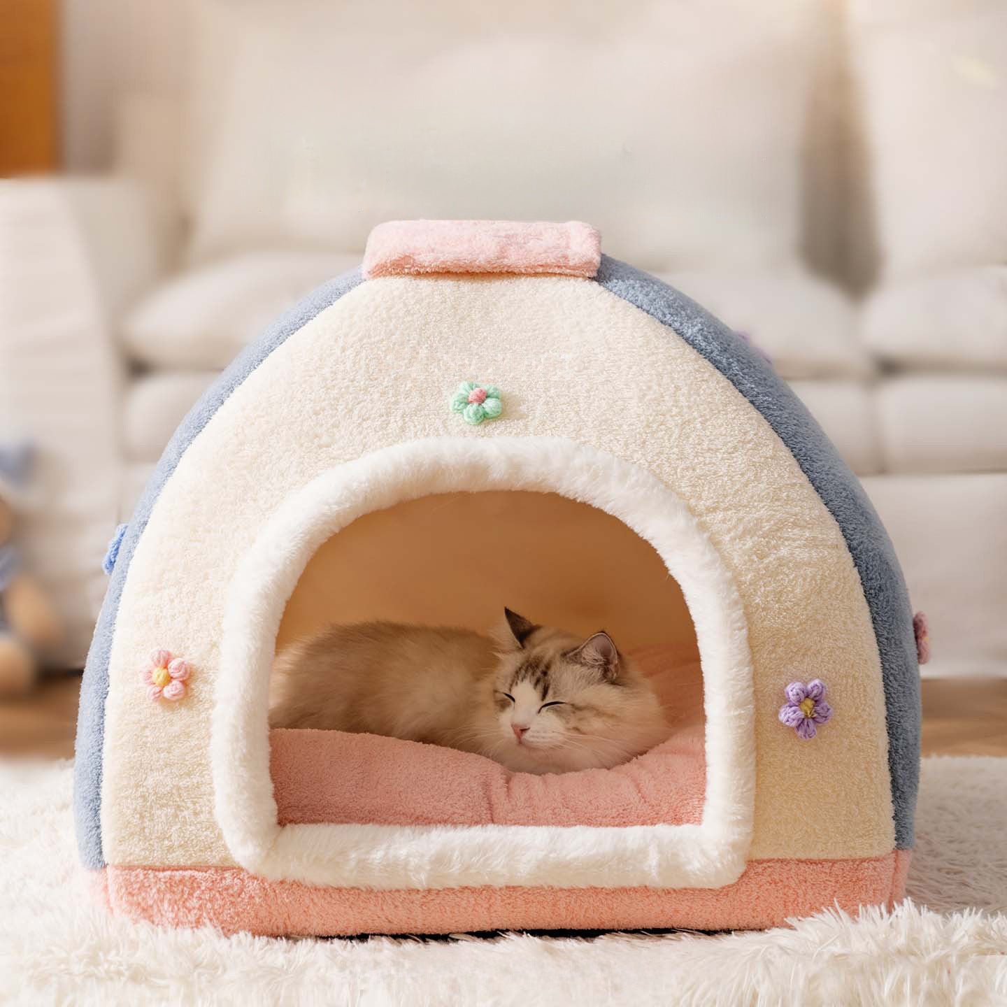 Gemütliches Geschlossenes Hundebett