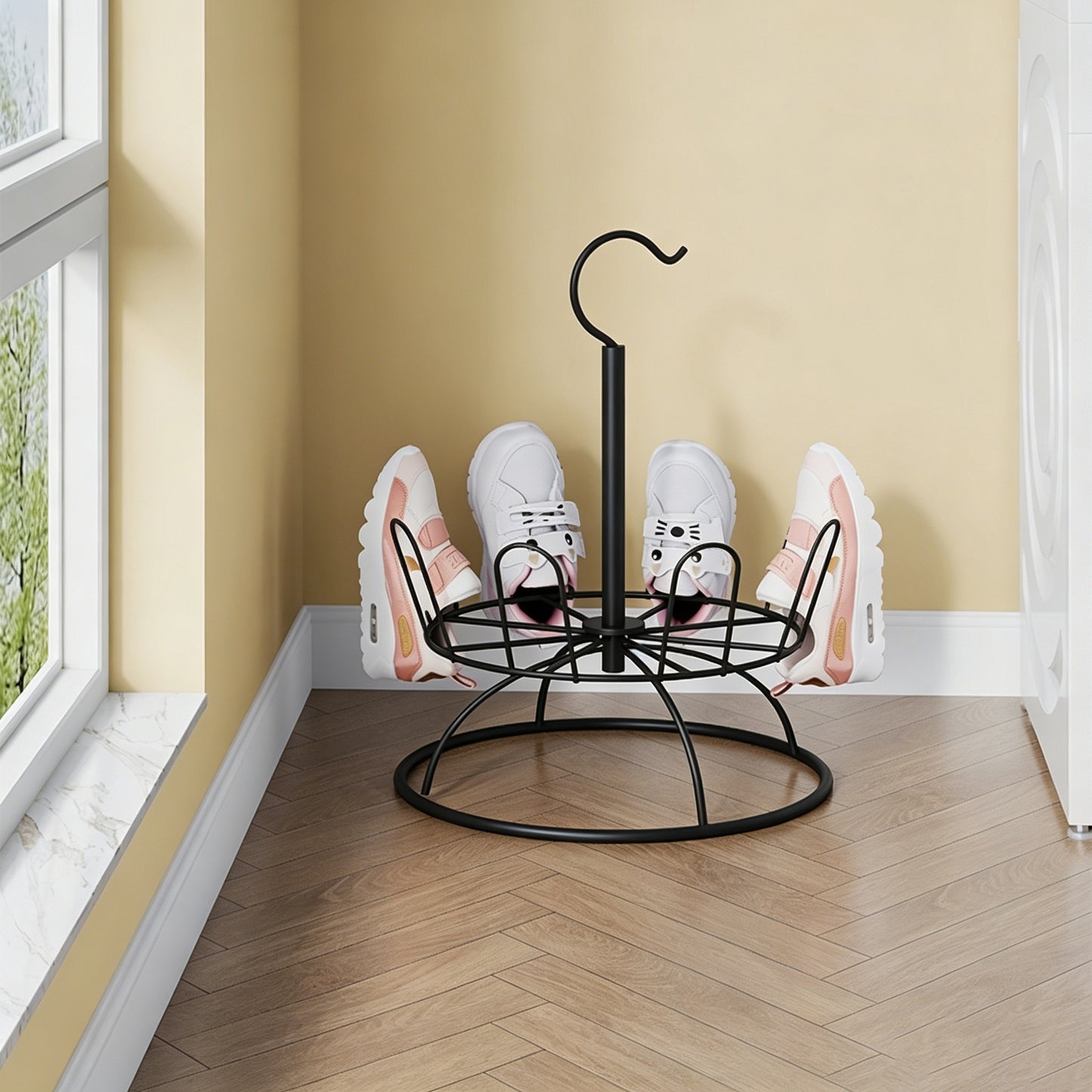Moderner runder Schuh-Organizer Brehn