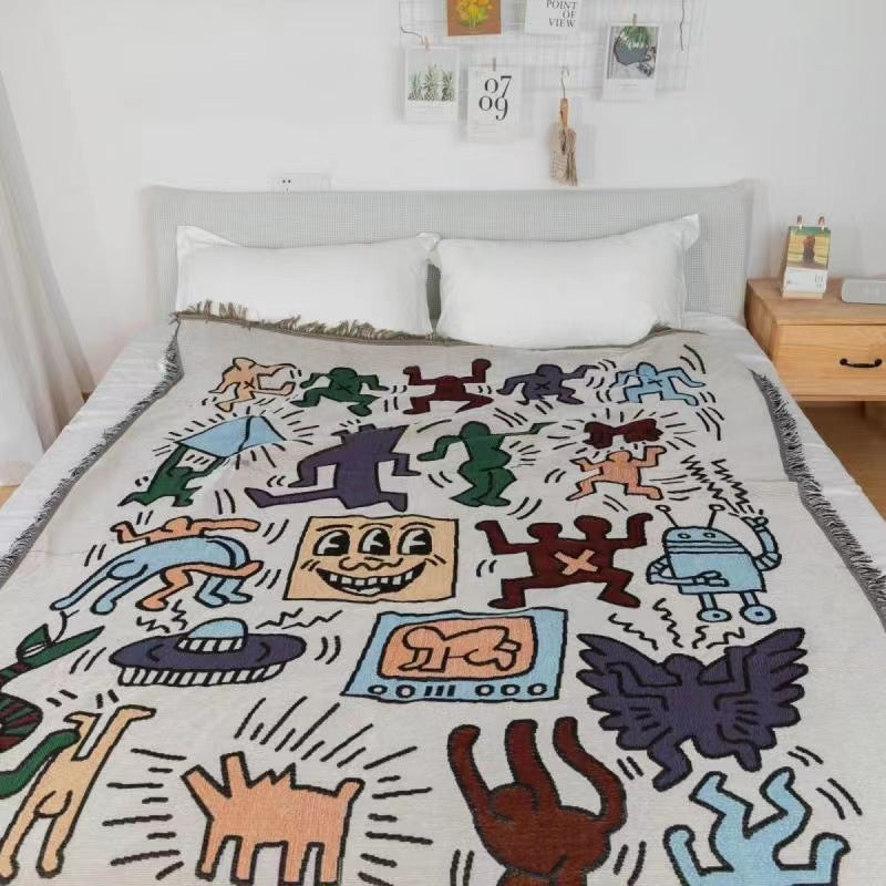 Künstlerische grafische Wurfdecke