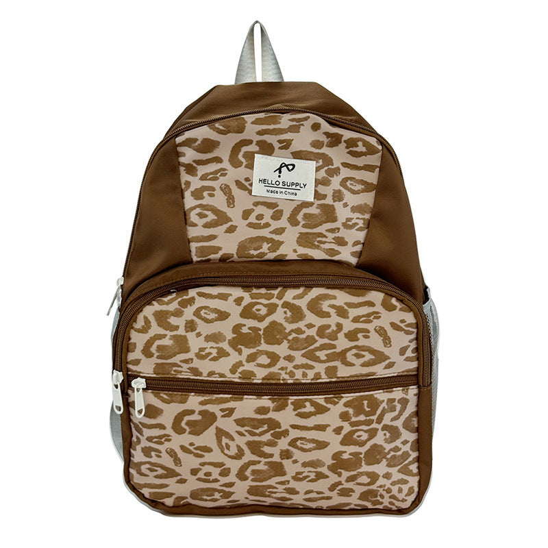 Stylischer Leopardenmuster-Rucksack