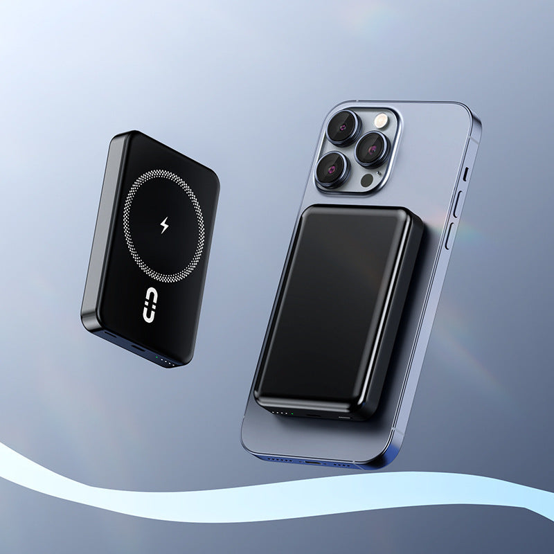 Tragbare Magnet-Powerbank mit Induktiver Schnellladefunktion Brehn