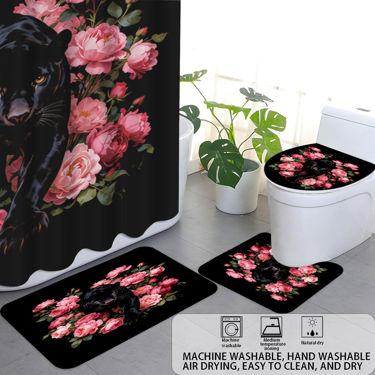 Herbstblätter digitales Badezimmer-Set Brehn