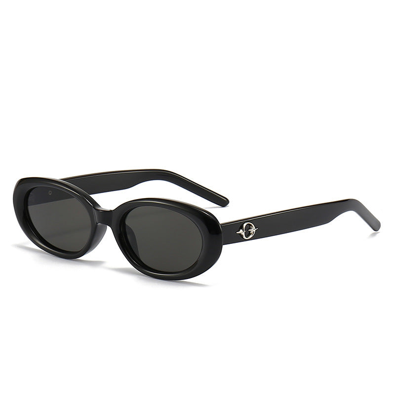 Stylisch Schlanke Oval Sonnenbrille Brehn