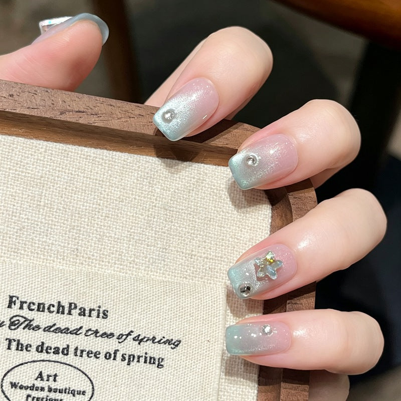 Glitzerndes Press-On Nagelkunst Set Brehn