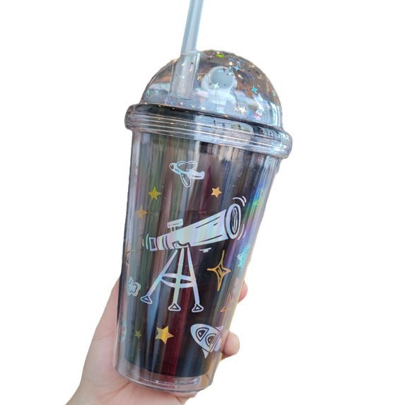 Damen personalisierte Trinkbecher mit kinderfreundlichem Astronauten-Design Brehn