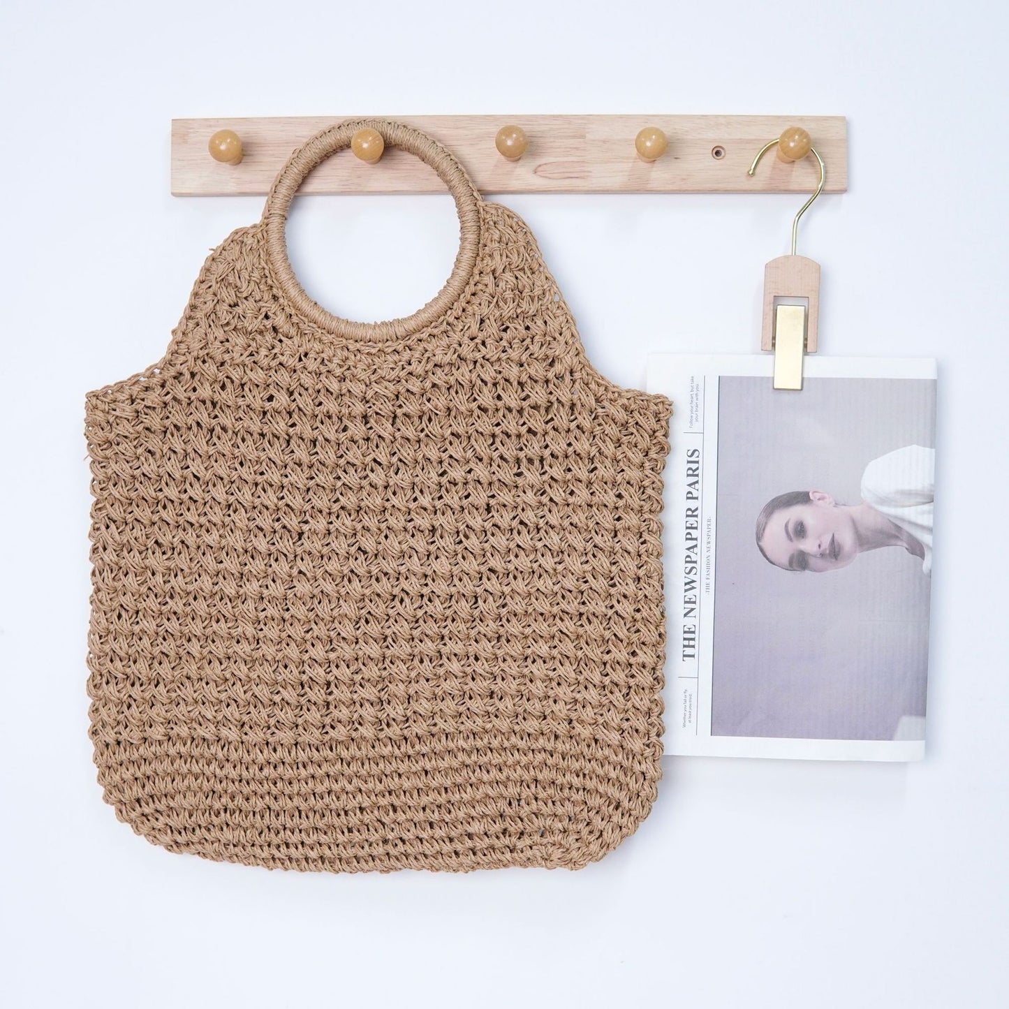 Handgewebte Einkaufs- und Strandtasche Brehn