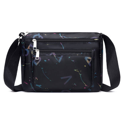 WoStylish Multi-Zipper Umhängetasche