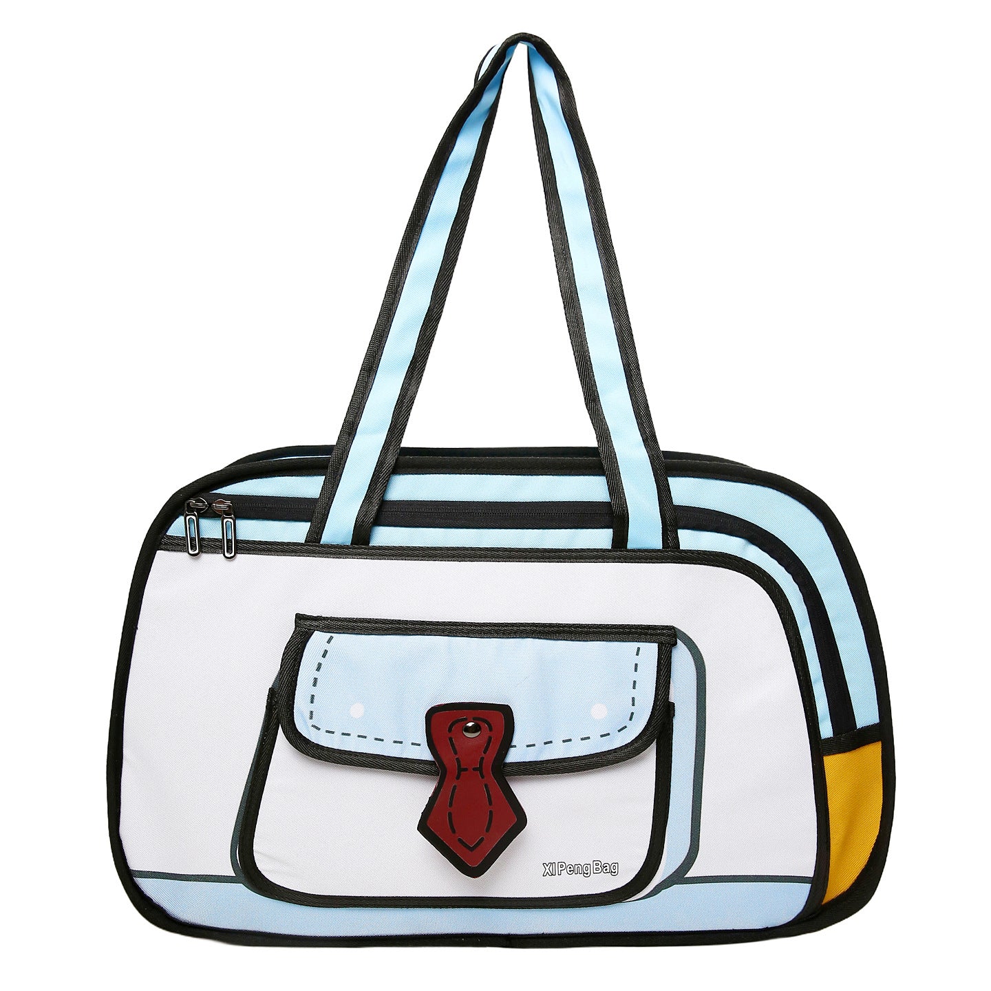 Verspielte Grafik Reise Tasche