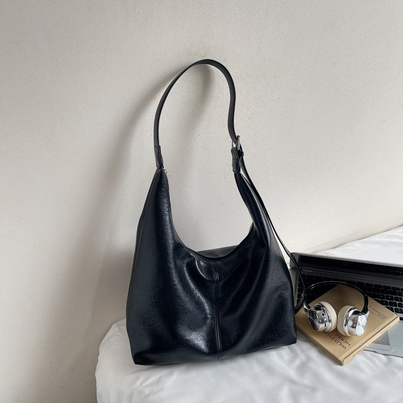 Premium Leder Slouchy Handtasche Brehn
