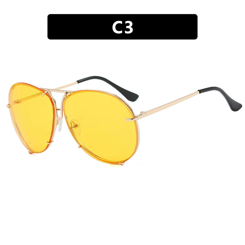 Damen Flug-Sonnenbrille mit stylischem Metallrahmen und UV-Schutz Brehn