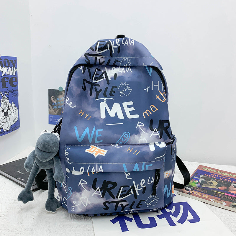 Stylischer Grafikdruck-Rucksack