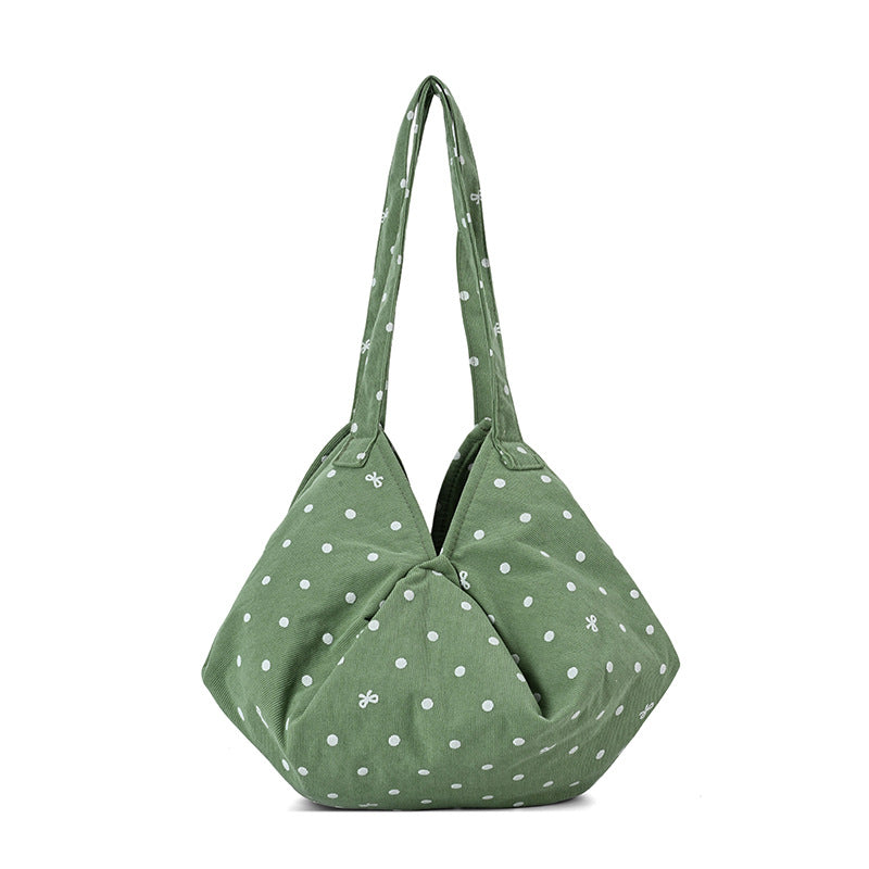Moderne gepunktete Schultertasche
