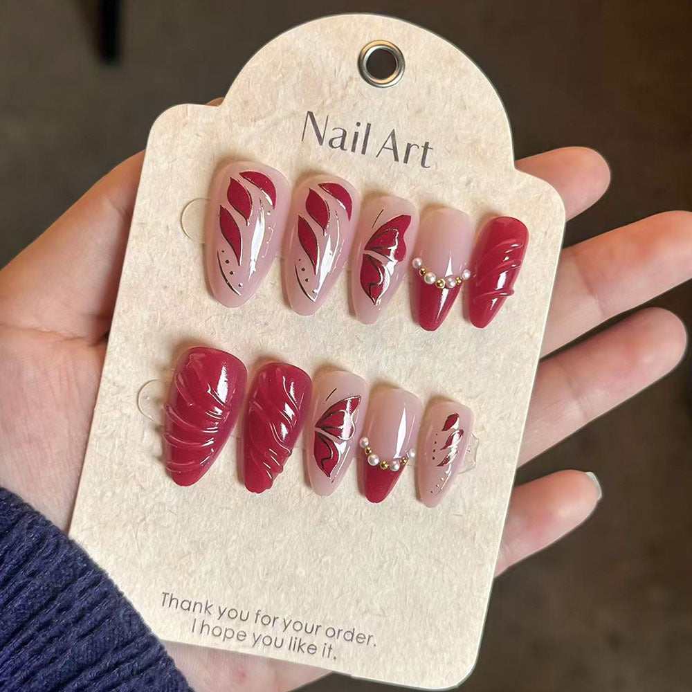 Elegantes Press-On-Nagelset Brehn