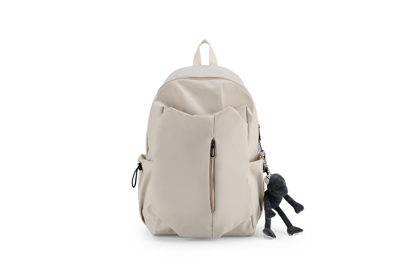 Rucksack mit Vielseitigen Fächern und Charmantem Anhänger Brehn