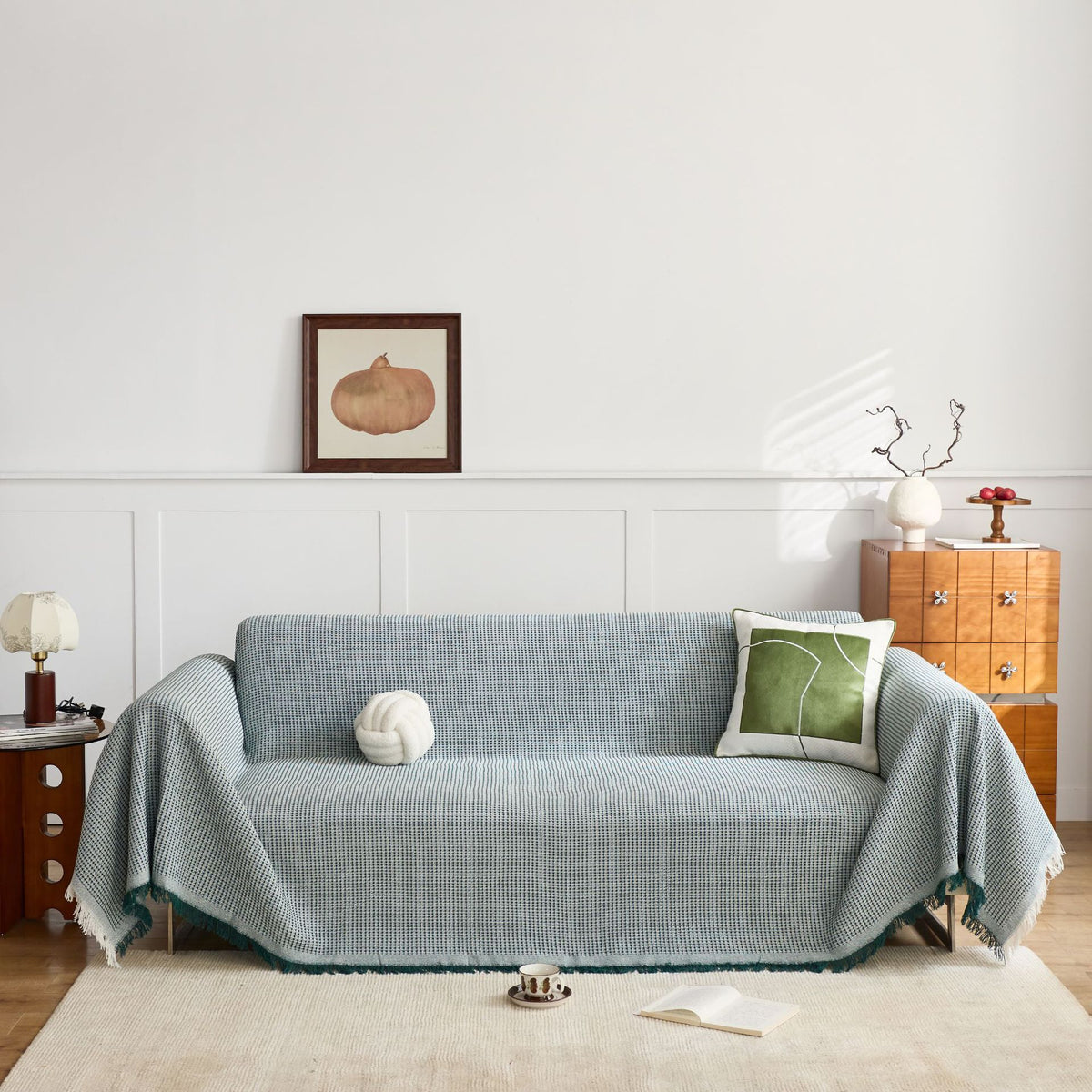 Texturierte gewebte Sofa-Decke