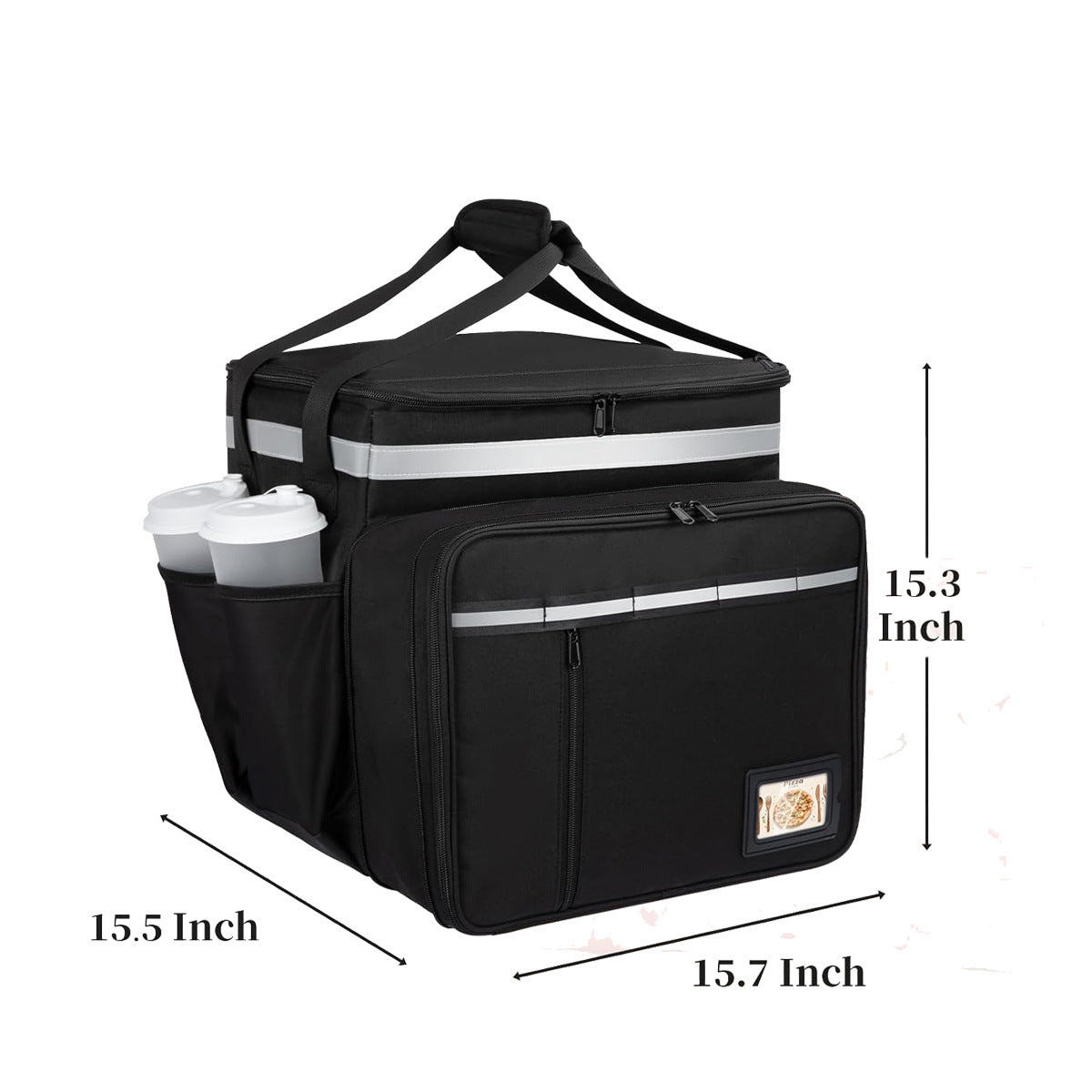 Damen Isolierte Mehrzweck-Liefertasche mit praktischen Außentaschen Brehn