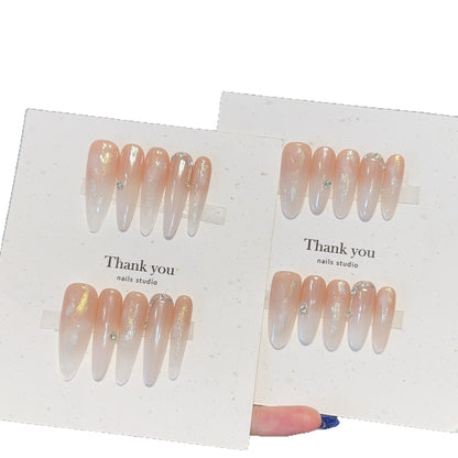 Kunstnagelset mit Eleganten Glitzerakzenten Brehn