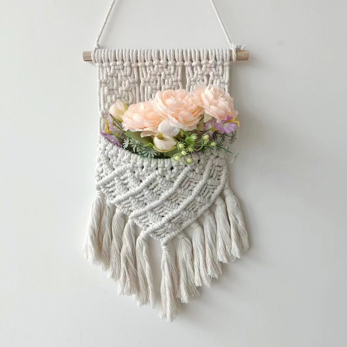 Wandmontierter Macramé Pflanzer Brehn