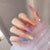 Gradient Ombre Lange Press-On Nägel Brehn