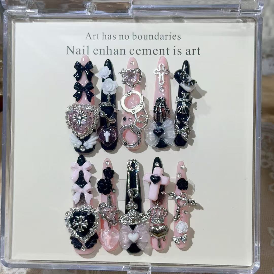 Künstlerische dekorative Nagelspitzen