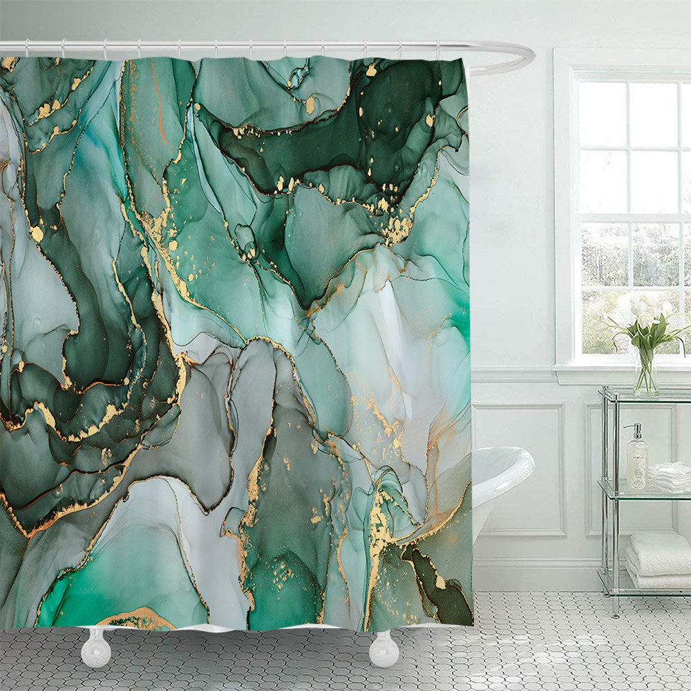 Abstract Marmor Design Duschvorhang Brehn