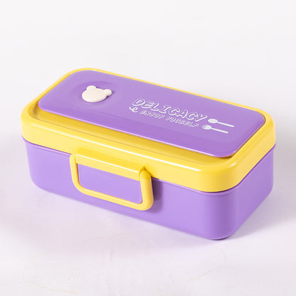 Mehrschichtige Bento-Lunchbox mit sicherem Verschluss