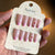 Künstlerisches Floral-Akzent Press-On Nail Set Brehn 1787294359