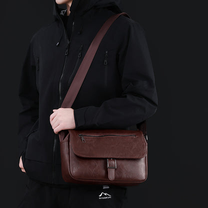 Stilvolle Leder Messenger Bag
