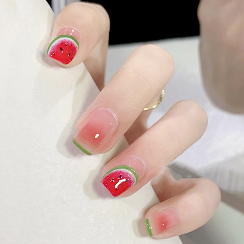 Kreatives Kunstnagelset mit Wassermelonen-Motiv Brehn