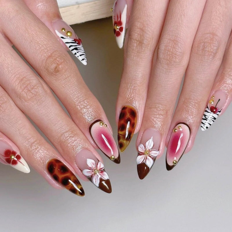 Dekorative Floral Press-On Nagelset Brehn 1787294384