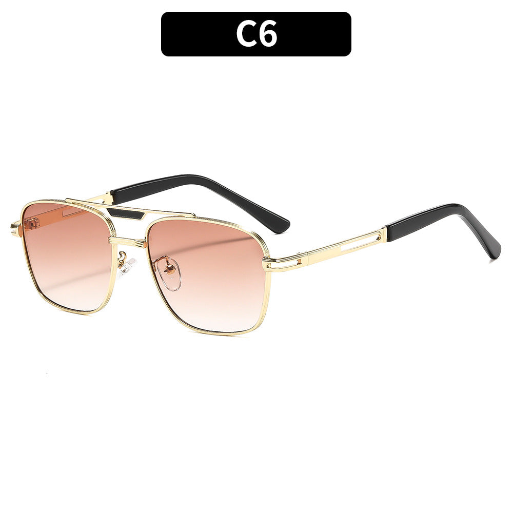 Elegante geometrische quadratische Rahmen-Sonnenbrille