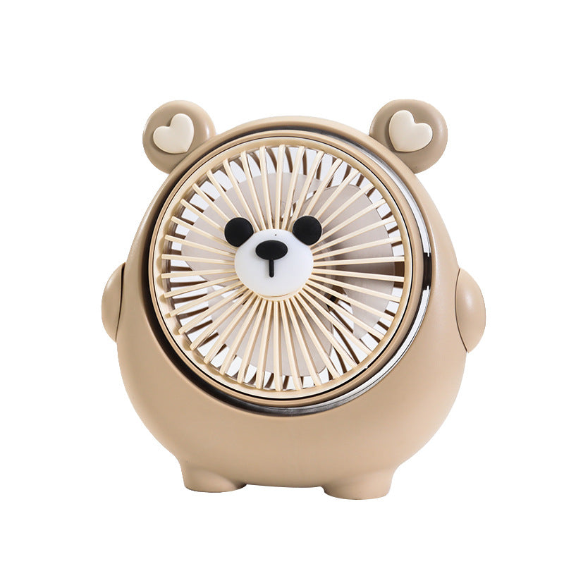 Unisex nan kompakter USB-Tischventilator im niedlichen Rentierdesign mit verstellbarer Neigung und leisem Motor Brehn