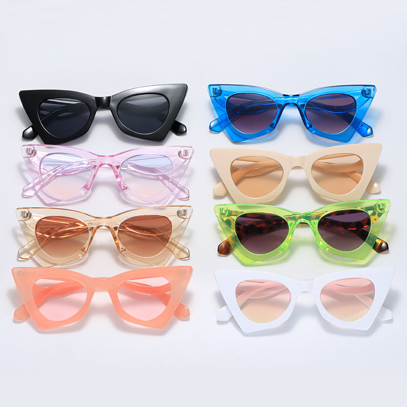 Damen Modische Katzenaugen Sonnenbrille im Fashion-Stil Brehn