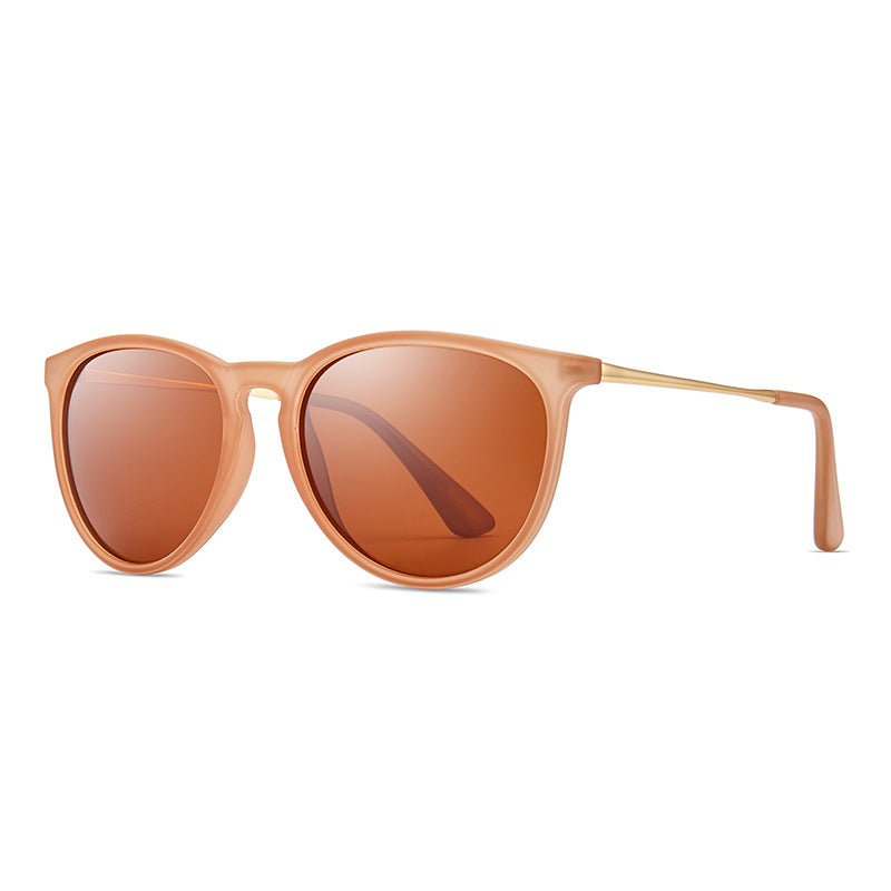 Damen modische und elegante Sonnenbrille mit hochwertigem Kunststoffrahmen und verspiegelten Gläsern Brehn
