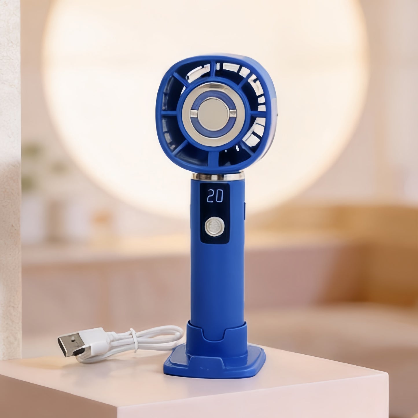 Damen tragbarer Mini-Handventilator mit USB-Ladefunktion und ergonomischem Design Brehn