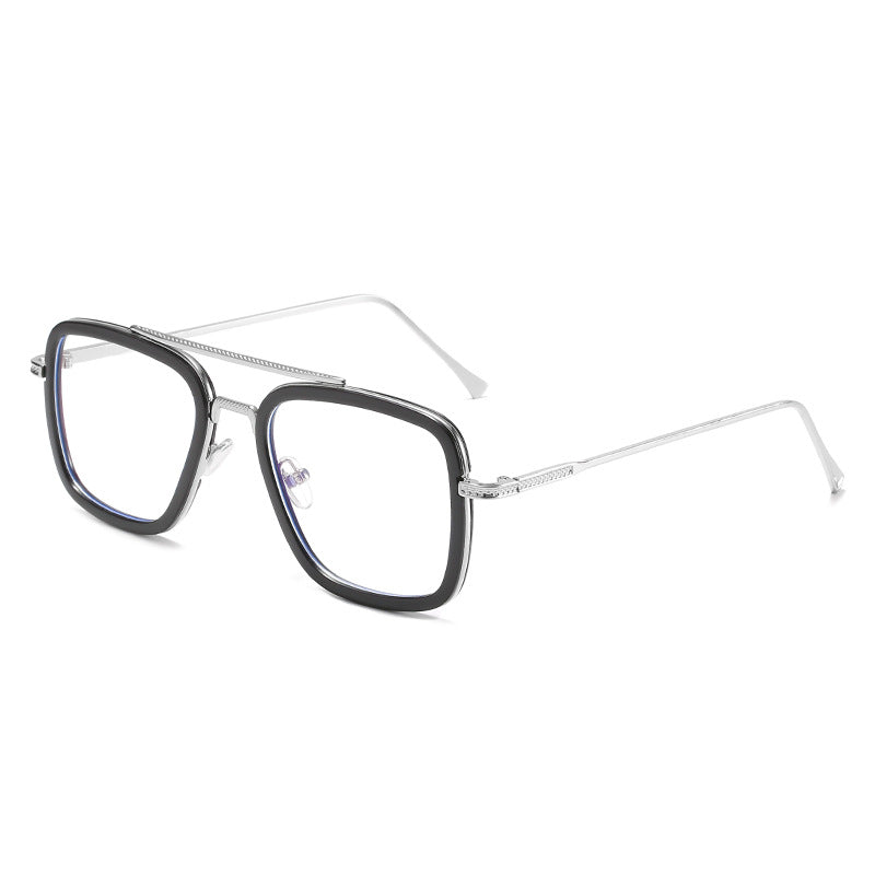 Damen modische quadratische Sonnenbrille mit luxuriösem Metallrahmen Brehn