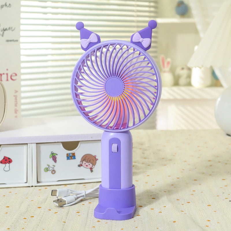Damen Tragbarer Handventilator mit USB-Anschluss und LED-Beleuchtung Brehn
